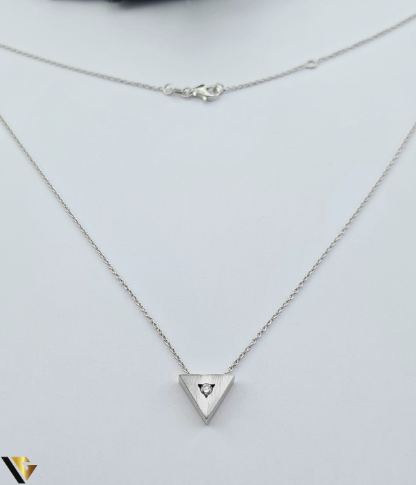 Lant cu Pandantiv Aur 18k, Diamant 0.05 ct [1]