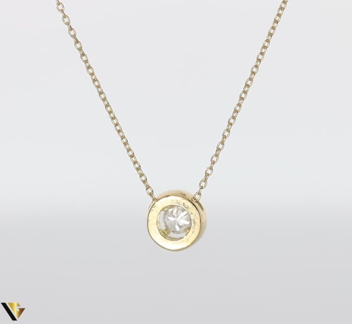 Lant cu Pandantiv Aur 18k, Diamante 0.11 ct [4]