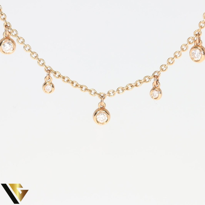 Lant cu Pandantiv Aur 18k, Diamante 0.29 ct [3]