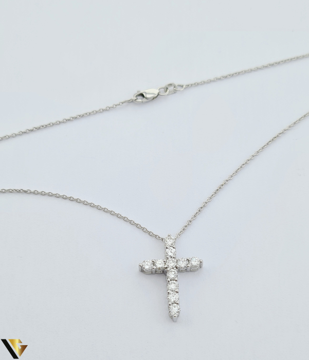 Lant cu Pandantiv Aur 18k, Diamante 0.88 ct [4]