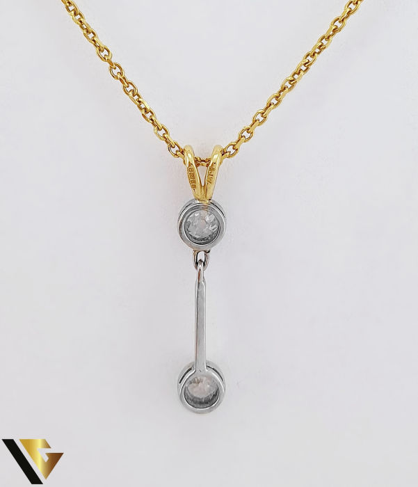 Lant cu Pandantiv Aur 18k, Diamante 0.40 ct [4]