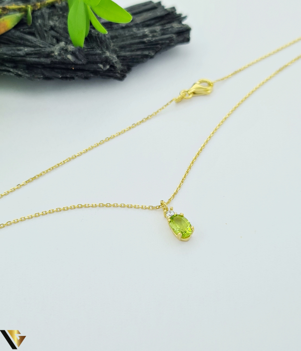 Lant cu Pandantiv Aur 9k, Peridot [2]