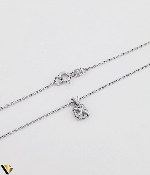 Lant cu Pandantiv Aur 14k, Diamante 0.15 ct [4]