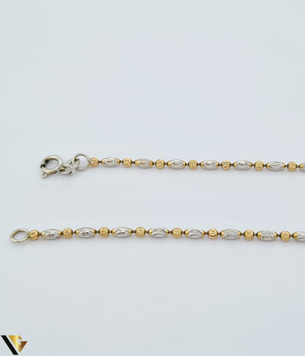 Lant cu Pandantiv Baikalla Aur Rose, Alb 18k, Diamante 0.43 ct, Jadeit [6]