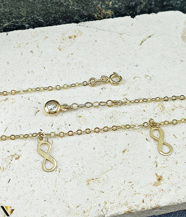 Lant cu Pandantive Aur 14k, Infinit [3]