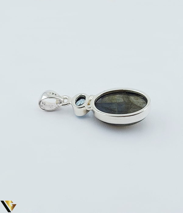 Pandant  Argint 925, Labradorit si Topaz [2]