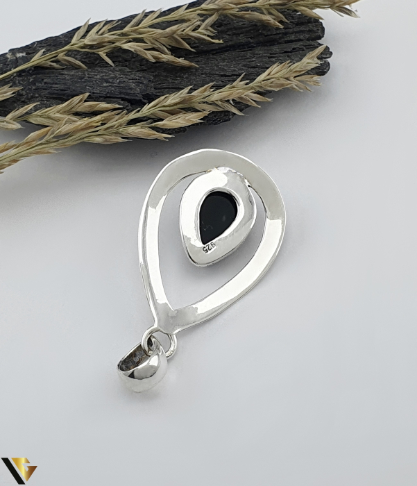 Pandantiv Argint 925, Onix [2]