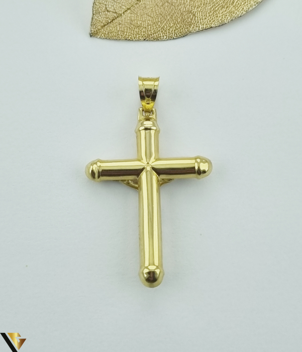 Pandantiv aur 14k Greutate: 2.42 grame Lungime: 43.75 mm ( cu anou ) Latime: 25.40 mm Marcaj / Titlu: " 585 " Locatie: HARLAU 0723 353 111 [2]