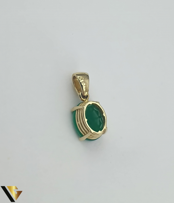 Pandantiv Aur 14K, Agat [2]