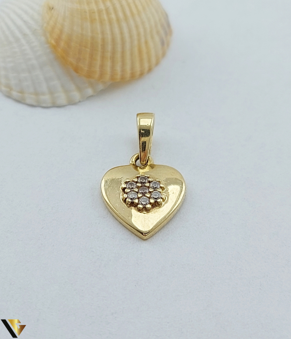 Pandantiv Aur 14K, Zirconiu [1]