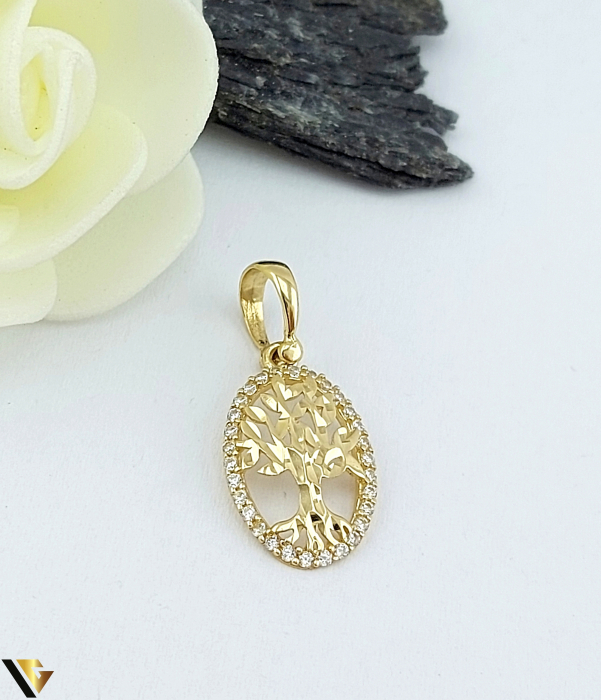 Pandantiv Aur 14K, Cristale de zirconiu [1]