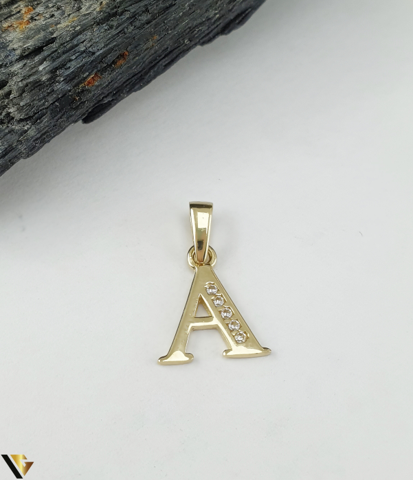 Pandantiv Aur 14k, Initiala A [1]