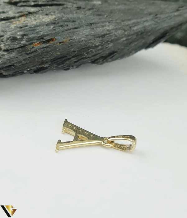 Pandantiv Aur 14k, Initiala A [2]