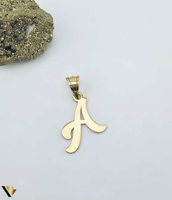 Pandantiv Aur 14k, Initiala "A" [1]