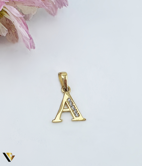 Pandantiv Aur 14k, Initiala A [1]