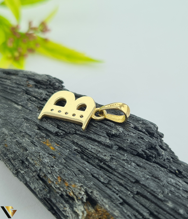 Pandantiv Aur 14k, Initiala "B" [2]