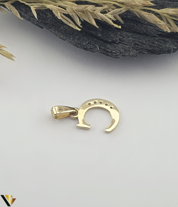 Pandantiv Aur 14K, Initiala C [2]