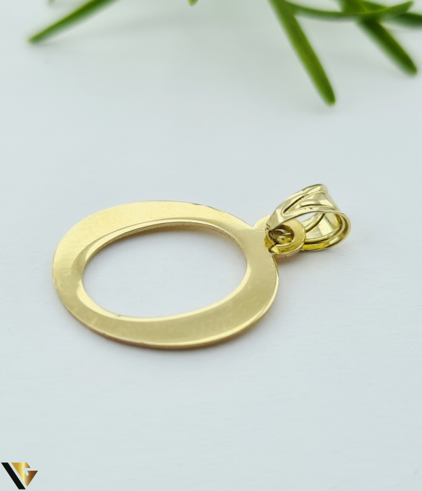 Pandantiv Aur 14k, Initiala O [2]