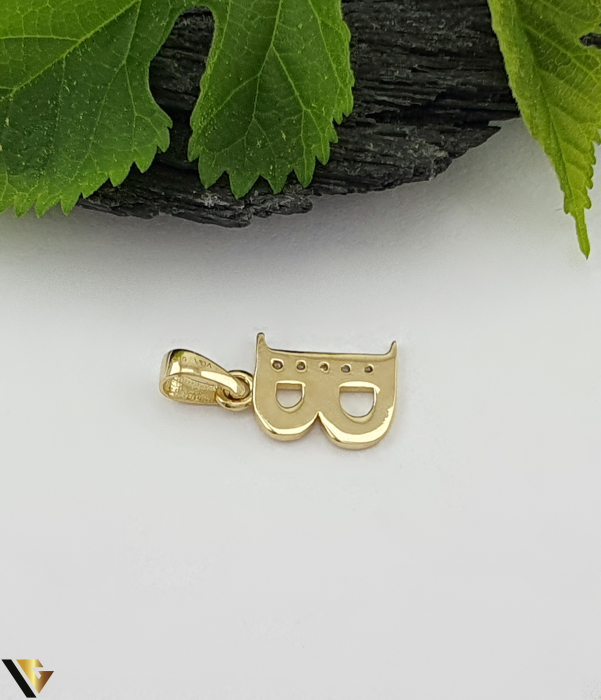 Pandantiv Aur 14k, Initiala E [2]