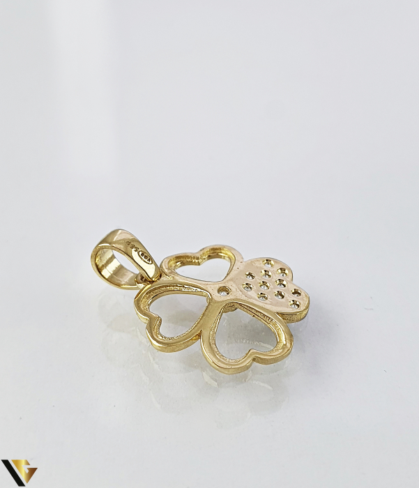 Pandantiv Aur 14k, Trifoi [3]