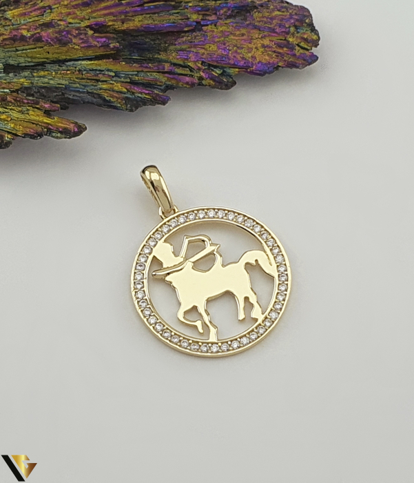 Pandantiv Aur 14K,  Zodia Sagetator [1]