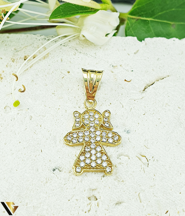 Pandantiv Aur 14K,  Zirconiu [1]
