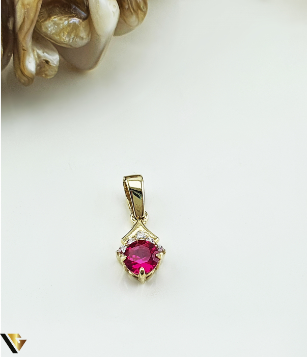 Pandantiv Aur 14k, Zirconiu [1]