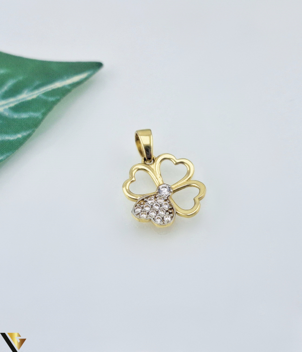 Pandantiv Aur 14K,  Zirconiu [1]