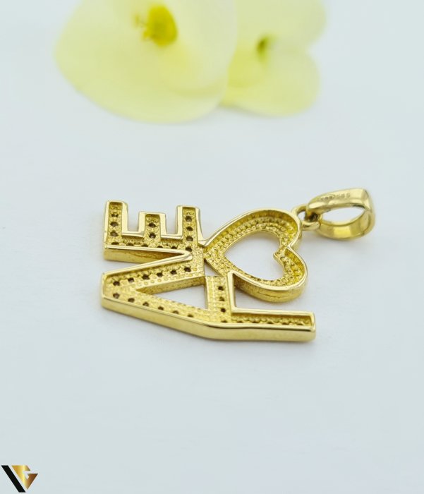 Pandantiv Aur 14k, Zirconiu [2]