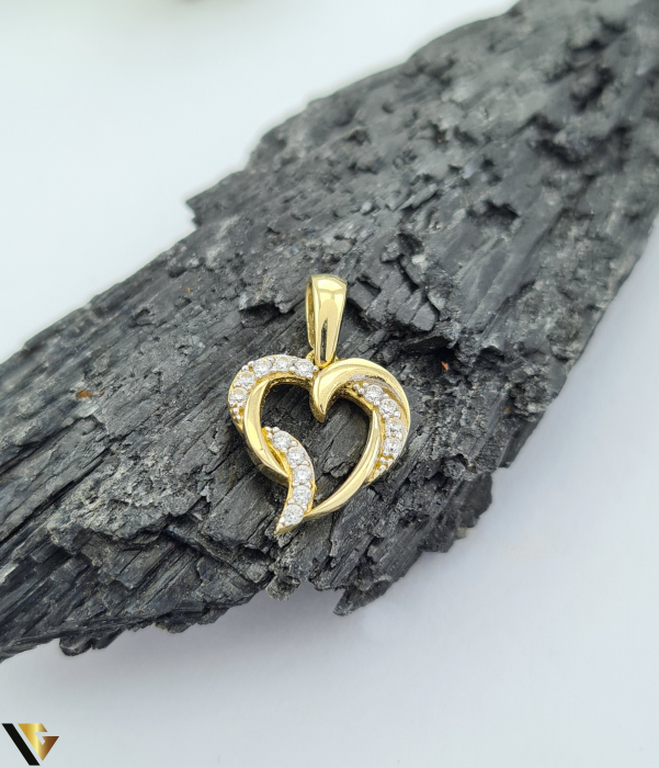 Pandantiv Aur 14k, Zirconiu [1]