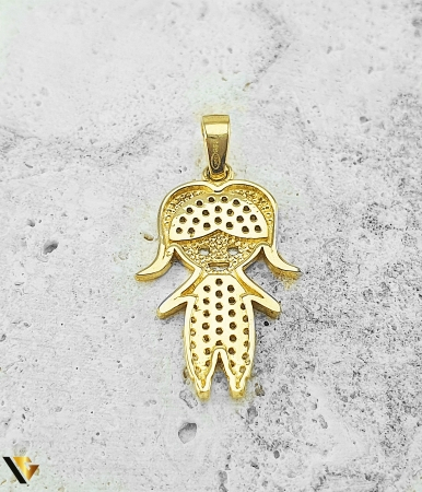 Pandantiv Aur 14k, Zirconiu [2]
