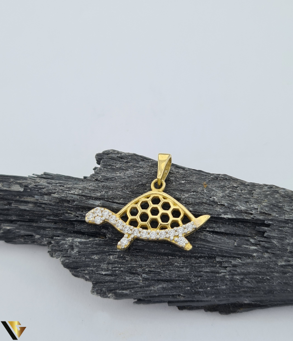 Pandantiv Aur 14k, Zirconiu [1]
