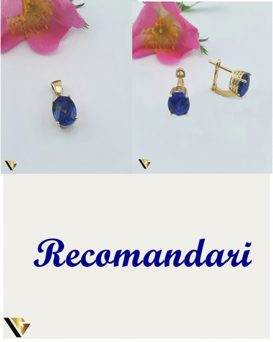 Pandantiv Aur 14k, Zirconiu [3]