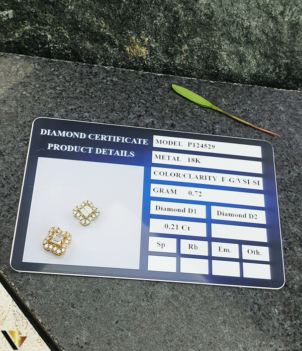 Pandantiv Aur 18K, Diamante 0.21 ct in total [3]