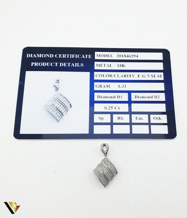 Pandantiv Aur 18k, Diamante 0.25 ct [3]
