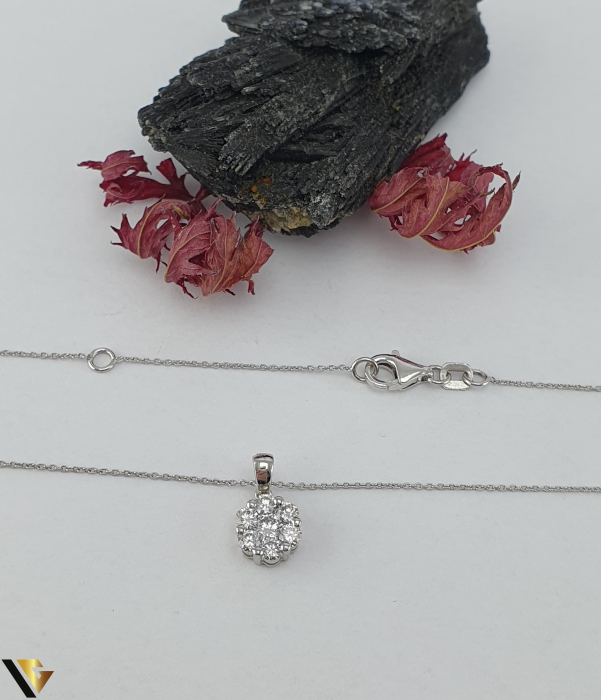 Lant cu Pandantiv Aur 18K, Diamante 0.51 ct [2]