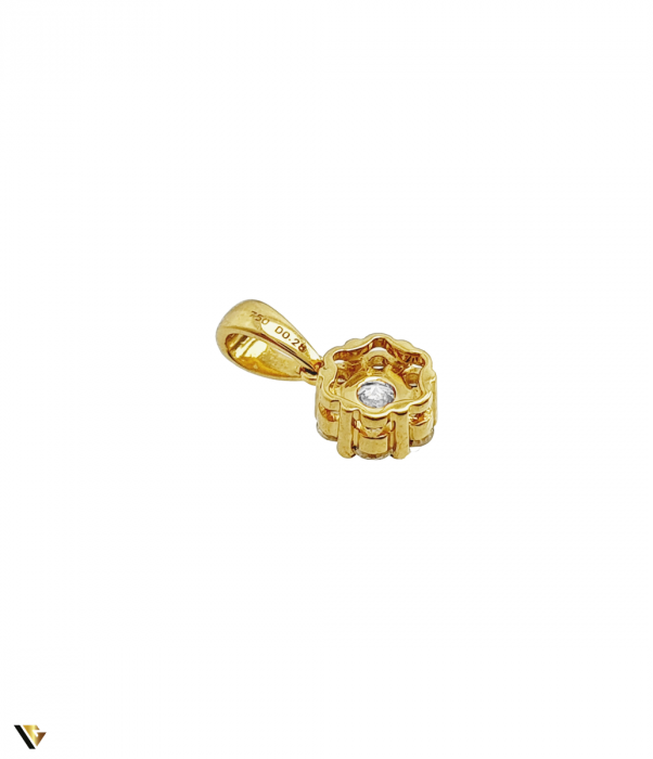 Pandantiv Aur 18k, Diamante 0.28 ct in total [3]