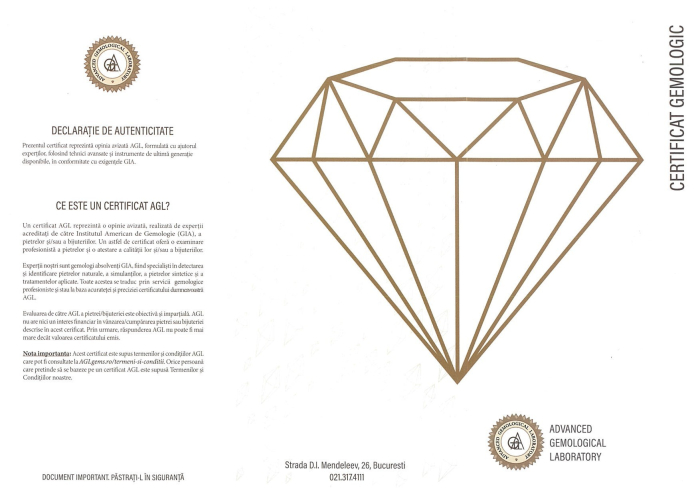 Pandantiv Aur 18k, Diamante 0.77 ct [5]