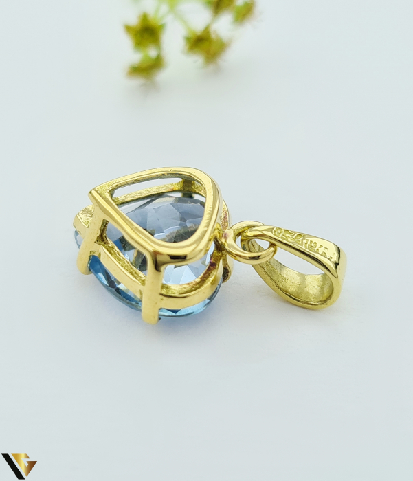 Pandantiv Aur 18k, Topaz [2]