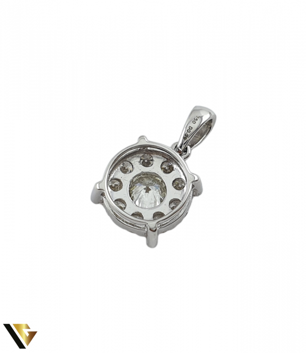 Pandantiv Aur Alb 18K, Diamante 0.69 ct in total [4]