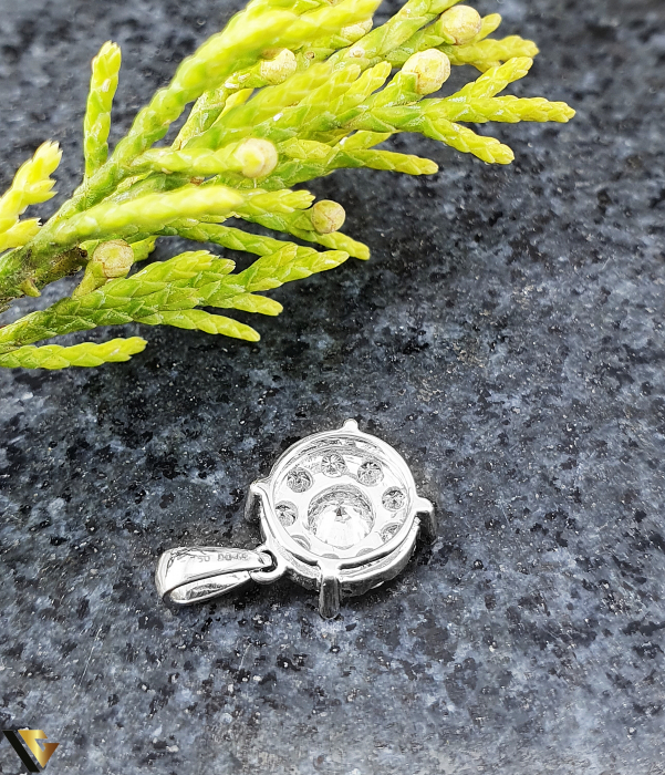 Pandantiv Aur Alb 18K, Diamante 0.49 ct in total [2]