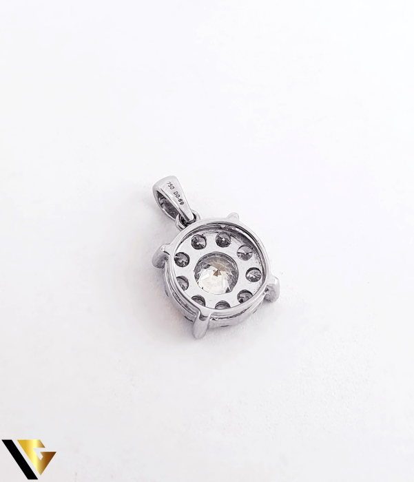 Pandantiv Aur Alb 18K, Diamante 0.69 ct [3]