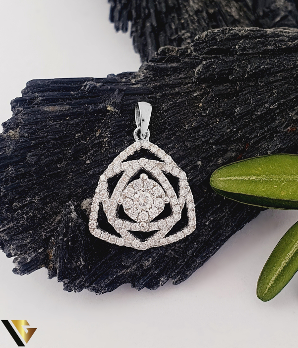 Lant cu Pandantiv Aur 18k, Diamante 0.71 ct [3]