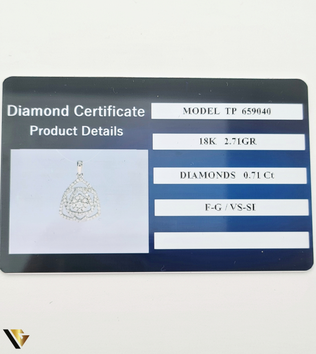 Pandantiv Aur  18k, Diamante 0.71 ct in total , 2.71 grame [3]