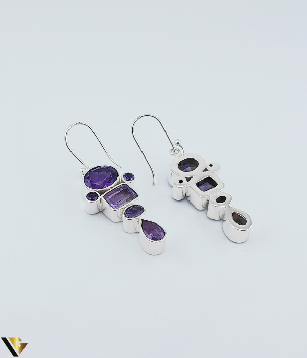 Set Argint Cercei, Ametist , 33.85 grame [4]