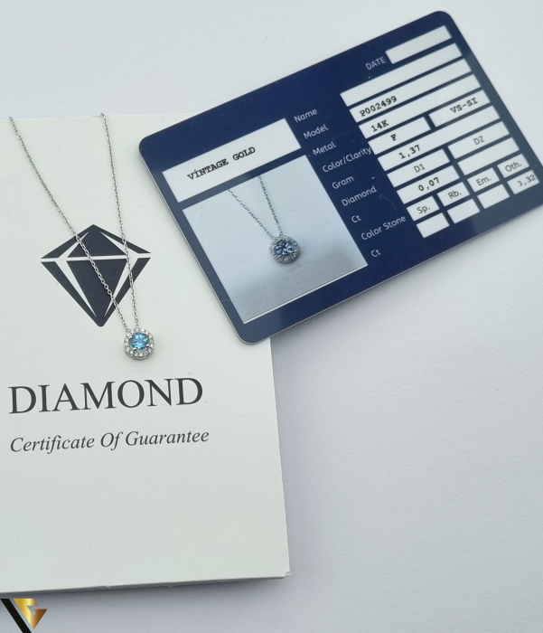Set format din lant cu pandantiv,cercei  si inel din Aur 14k, 585 4.72 grame Diamante cu un total de 0.27ct Dimensiuni lant cu pandantiv 42cm Pandantiv cu diamante 0.07ct si topaz 0.32ct Dimensiuni cercei: 7 mm / 7 mm Diamante cercei 0.13ct si topaz 0.62ct Diametrul inelului este de 17.3 mm Masura UE: 14 / Masura standard RO: 54 (circumferinta) Diamante inel  0.07ct si topaz 0.32ct Produsele se pot vinde atat impreuna cat si separat dupa cum urmeaza: Lant cu pandantiv: 1.37 grame - 1370 lei Cercei: 1.40 grame - 1750 lei Inel: 1.95 grame - 1715 lei Stare: Produs Nou ,insotit de certificat Marcaj cu titlul "585" Locatie HARLAU ______________________________ [6]