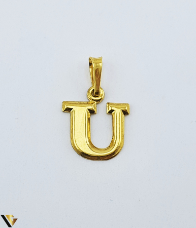 Pandantiv Aur 18k, Litera U, 0.91 grame (IS) [2]