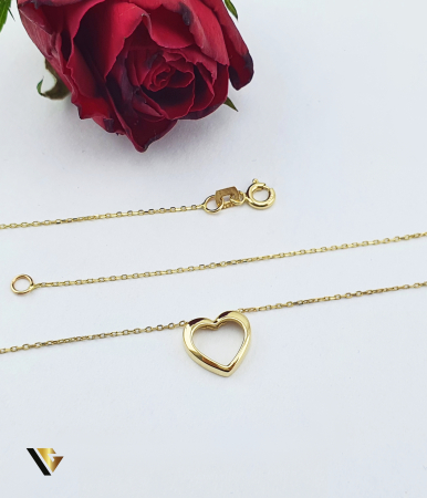 Lant cu Pandantiv Aur 14k, Inima [1]