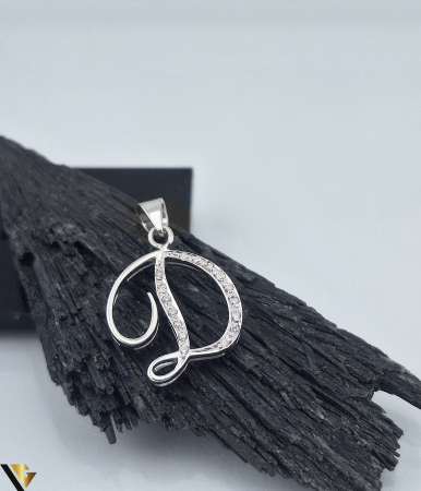 Pandantive cu diamante - Pandantiv Aur Alb 18k, Diamant 0.15 ct