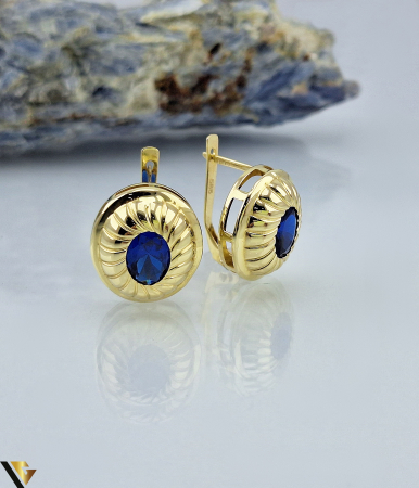Cercei din aur - Cercei Aur 14k, Zirconiu
